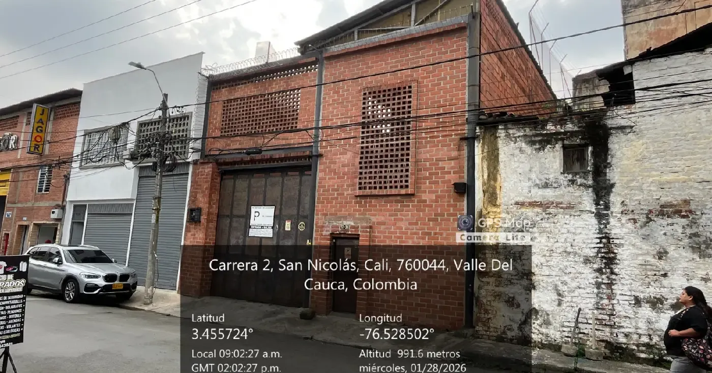 Bodega en Venta en San Nicolás, Cali, 1181,0 m² — CREBI